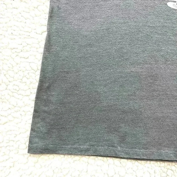 The North Face Gray Cotton Blend V-Neck Cap Sleeve “YOSEMITE” Tee Size XL - Picture 7 of 15